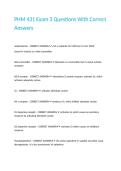 PHM 431 Exam 3 Questions With Correct Answers&period;