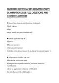 BARBICIDE CERTIFICATION COMPREHENSIVE EXAMINATION 2026 FULL QUESTIONS AND CORRECT ANSWERS