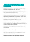 Exhaust After-treatment Systems Ch 48 Service and Maintenance Exam Revision Questions with Reliable Solutions