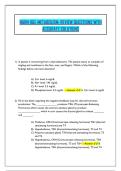 NURN 160&colon; METABOLISM&colon; REVIEW QUESTIONS WITH ACCURATE SOLUTIONS