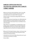 BARBICIDE CERTIFICATION PRACTICE SOLUTION 2026 QUESTIONS WITH COMPLETE CORRECT ANSWERS