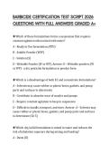 BARBICIDE CERTIFICATION TEST SCRIPT 2026 QUESTIONS WITH FULL ANSWERS GRADED A&plus;