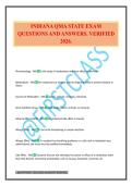 INDIANA QMA STATE EXAM QUESTIONS AND ANSWERS&period; VERIFIED 2026&period;