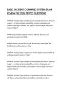 BASIC INCIDENT COMMAND SYSTEM EXAM REVIEW FILE 2026 TESTED QUESTIONS