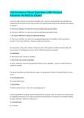 Life Insurance Exam Questions with Correct Answers Verified by Expert