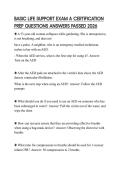BASIC LIFE SUPPORT EXAM A CERTIFICATION PREP QUESTIONS ANSWERS PASSED 2026