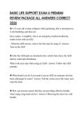 BASIC LIFE SUPPORT EXAM A PREMIUM REVIEW PACKAGE ALL ANSWERS CORRECT 2026