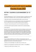 CrossFit Level 2 &lpar;CF-L2&rpar; Coaching Practice Exam 2025