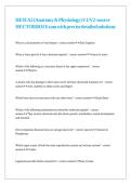HESI A2 &lpar;Anatomy & Physiology&rpar; V1 & V2-source HECTORBOI Exam with precise detailed solutions 