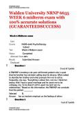Walden University &vert; NRNP 6635 &vert; WEEK 6 midterm exam   with 100&percnt; accurate solutions &lpar;GUARANTEEDSUCCESS&rpar;