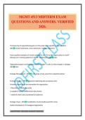 MGMT 4513 MIDTERM EXAM QUESTIONS AND ANSWERS&period; VERIFIED 2026