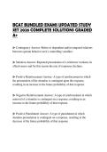 BCAT BUNDLED EXAMS UPDATED STUDY SET 2026 COMPLETE SOLUTIONS GRADED A&plus;