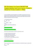 NSG554&sol;NSG 554 Primary Care Newest 2026&sol;2027 With Complete Questions And Correct Answers &vert; Graded A&plus; &vert; Brand New Version &vert; Graded A&plus; &vert; Wilkes