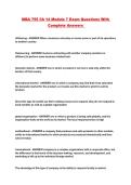 MBA 755 Ch 14 Module 7 Exam Questions With Complete Answers 