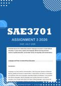 SAE3701 Assignment 3  Due July 2026  - Distinction Guaranteed  &lowbar;UNISA