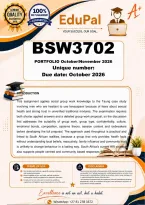 Bsw3702 Portfolio&colon; Oct&sol;Nov 2026 &lpar;Complete Answers&rpar; 2026 - Due October 2026