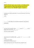 FSESCI &lpar;Florida Storm water&comma; Erosion&comma; and Sedimentation Control Inspector&rpar; Final Exam Questions and Answers &lpar;100&percnt; Correct&rpar; &vert; New 2026&sol;2027 Update &vert; Graded A&plus;&period;