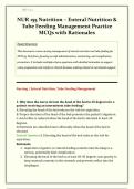 NUR 155 Nutrition Practice MCQs&colon; Enteral Nutrition & Tube Feeding Management with Rationales &vert; Nursing Fundamentals &vert; NG Tube&comma; PEG&comma; Complications