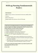 NUR 155 Nursing Fundamentals Exam 2 &vert; Complete Study Guide & Practice Test Bundle &vert; Nutrition&comma; Fluids&comma; Electrolytes&comma; Wound Care