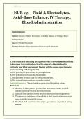 NUR 155 &ndash; Fluid & Electrolytes&comma; Acid-Base Balance&comma; IV Therapy&comma; Blood Administration &vert; Comprehensive Nursing Module &vert; Lab Values&comma; Interventions&comma; Safety