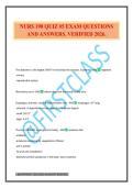 NURS 190 QUIZ &num;5 EXAM QUESTIONS AND ANSWERS&period; VERIFIED 2026&period;