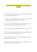 MCB63X Principles of Biochemistry Questions And Answers 2025&sol;2026