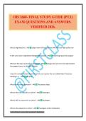 OIS 3660- FINAL STUDY GUIDE &lpar;PT&period;1&rpar; EXAM QUESTIONS AND ANSWERS&period; VERIFIED 2026&period;