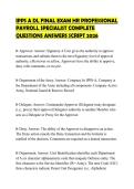 IPPS A DL FINAL EXAM HR PROFESSIONAL PAYROLL SPECIALIST COMPLETE QUESTIONS ANSWERS SCRIPT 2026