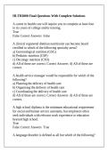 HLTH2000 Final Questions With Complete Solutions