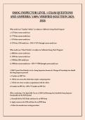 SMOG INSPECTOR LEVEL 1 EXAM QUESTIONS AND ANSWERS - 100&percnt; VERIFIED SOLUTION 2025-2026