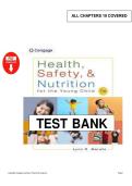 Test Bank for Health&comma; Safety&comma; and Nutrition for the Young Child &lpar;11th Edition&comma; 2026&rpar; &ndash; Marotz