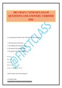 3B2 CHAP 1-7 &lpar;2ND SET&rpar; EXAM QUESTIONS AND ANSWERS&period; VERIFIED 2026&period;