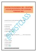 POWER ENGINEERING 3B2 - CHAPTER 9 EXAM QUESTIONS AND ANSWERS&period; VERIFIED 2026&period;