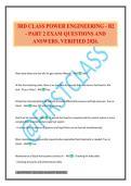 3RD CLASS POWER ENGINEERING - B2 - PART 2 EXAM QUESTIONS AND ANSWERS&period; VERIFIED 2026&period;