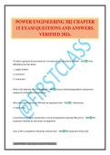 POWER ENGINEERING 3B2 CHAPTER 15 EXAM QUESTIONS AND ANSWERS&period; VERIFIED 2026&period;