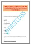 POWER ENGINEERING 3B2 - CHAPTER 15 EXAM QUESTIONS AND ANSWERS&period; VERIFIED 2026&period;