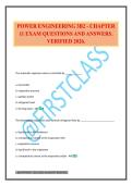 POWER ENGINEERING Exam Package Deal Questions and Verified Answers &lpar;2025 &sol; 2026&rpar;