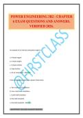 POWER ENGINEERING 3B2 - CHAPTER 6 EXAM QUESTIONS AND ANSWERS&period; VERIFIED 2026&period;