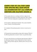JCAHPO STUDY SET COA STUDY GUIDE CARD UPDATED REAL EXAM UPDATE 2023 EXAMINATION TEST 2026 COMPLETE QUESTIONS AND SOLUTIONS GRADED A&plus;