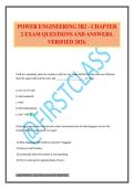 POWER ENGINEERING 3B2 - CHAPTER 2 EXAM QUESTIONS AND ANSWERS&period; VERIFIED 2026&period;