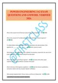 POWER ENGINEERING 3A2 EXAM QUESTIONS AND ANSWERS&period; VERIFIED 2026