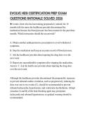 EVOLVE HESI CERTIFICATION PREP EXAM QUESTIONS RATIONALE SOLVED 2026