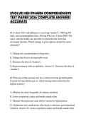 EVOLVE HESI PHARM COMPREHENSIVE TEST PAPER 2026 COMPLETE ANSWERS ACCURATE