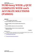 NURS 6003 &vert; WEEK 4 QUIZ &vert; COMPLETE WITH 100&percnt; ACCURATE SOLUTIONS &lpar;PASSED&rpar; 