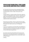 EVOLVE HESI PHARM FINAL STUDY GUIDE 2026 SOLVED QUESTIONS FULLY CORRECT