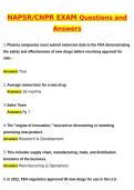 2026 NAPSRx CNPR Exam Actual Questions & Answers &lpar;Latest 2026 &sol; 2027 Update&rpar; 100&percnt; Guarantee Pass &lpar;Verified Answers&rpar;