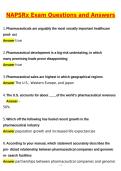 2026 NAPSRx Exam Actual Questions & Answers &lpar;Latest 2026 &sol; 2027 Update&rpar; 100&percnt; Guarantee Pass &lpar;Verified Answers&rpar;