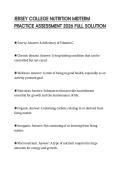 JERSEY COLLEGE NUTRITION MIDTERM PRACTICE ASSESSMENT 2026 FULL SOLUTION