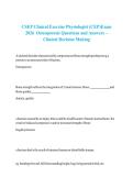 CSEP Clinical Exercise Physiologist &lpar;CEP&rpar;Exam 2026 Osteoporosis Questions and Answers &ndash; Clinical Decision Making