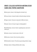JERSEY COLLEGE NUTRITION MIDTERM STUDY GUIDE 2026 TESTED QUESTIONS